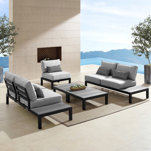 Colonial 5pc Seating Set (Grey)
