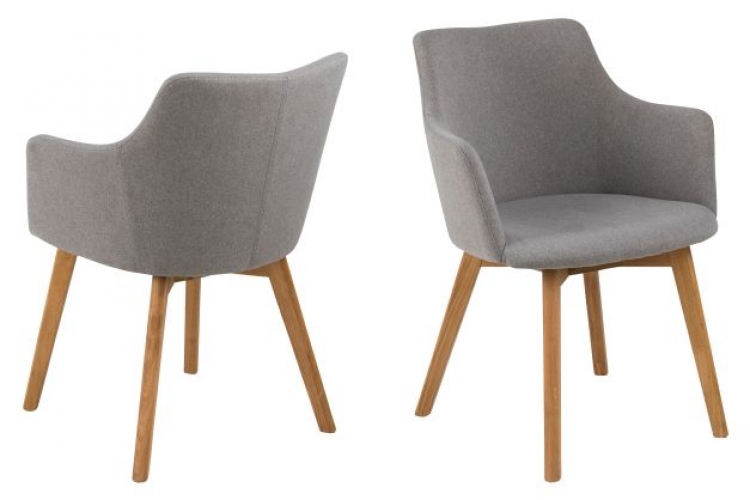 Bella Dining Chair - Grey (Pack of 2)